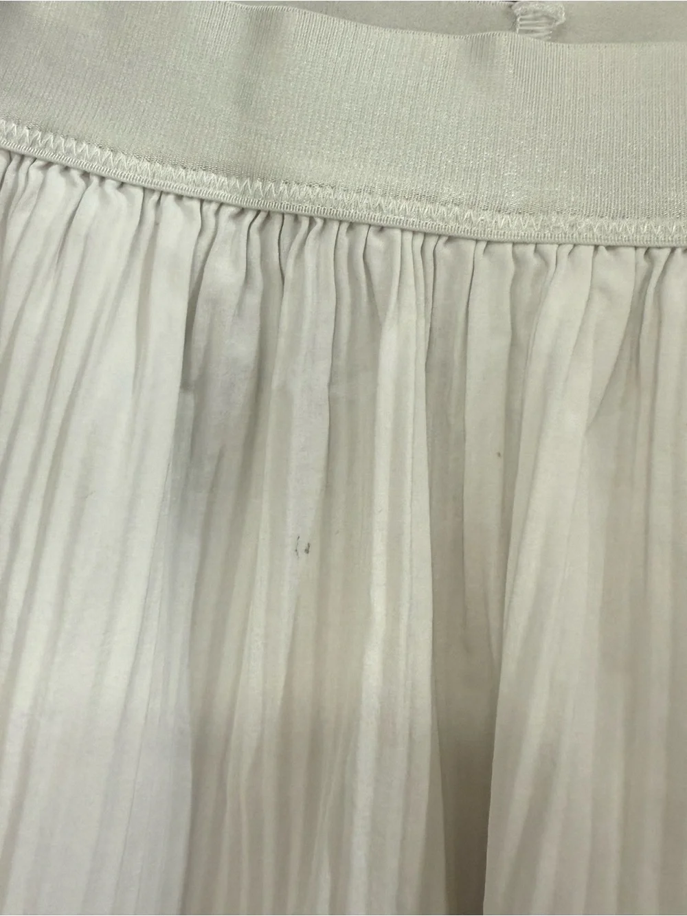 Kids White Pleated Skirt